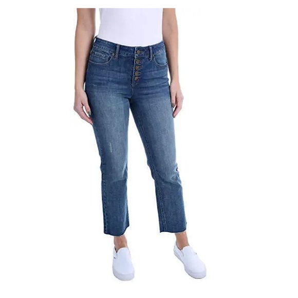 Kenneth Cole Denim - Kenneth Cole Perry Wash Button Fly High Ris Womens